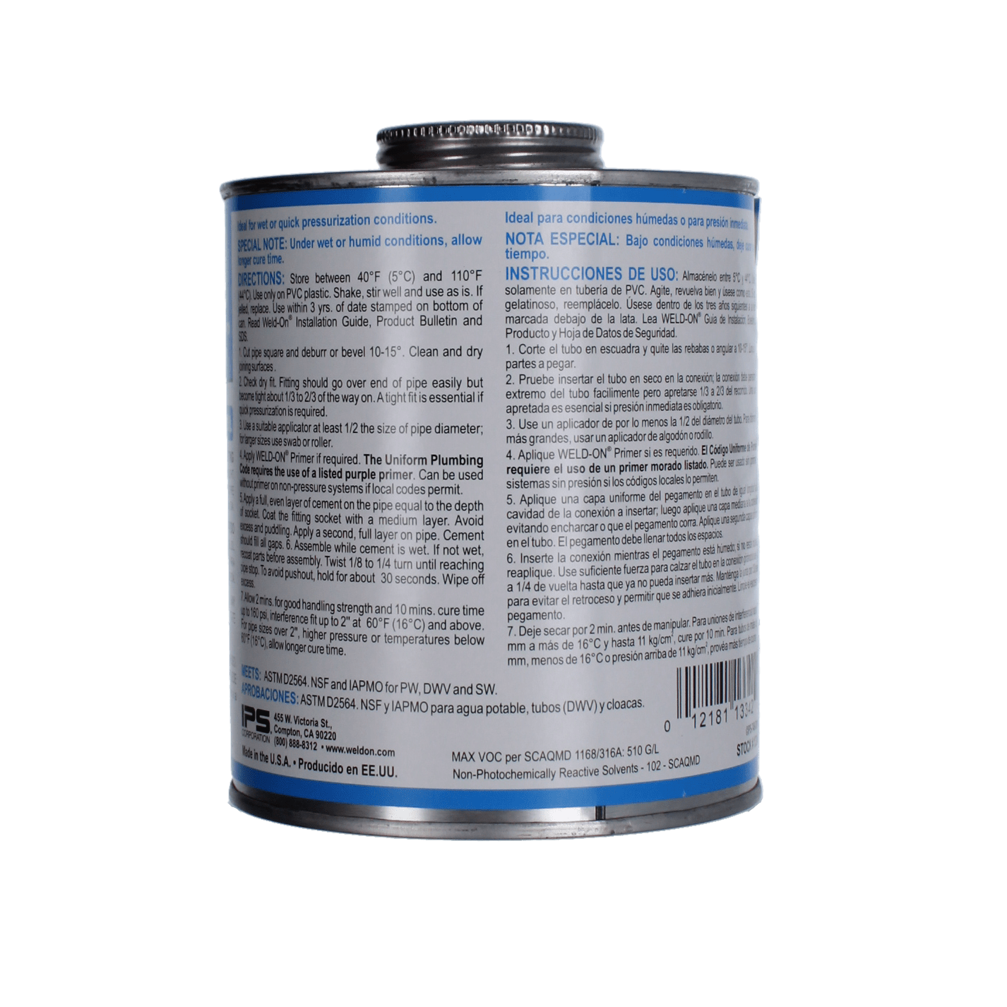 Glue 748 Pool Fast Blue Quart | IPS13342