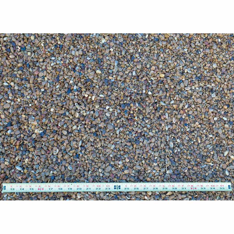 60 lb Fine Grain Black/Brown/Gold/Rust/Tan River Pea Gravel