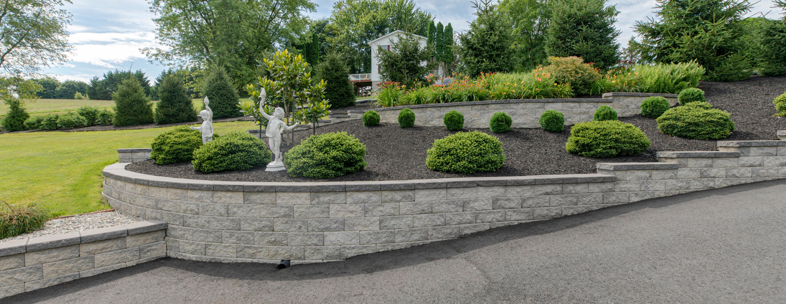 EP Henry Wall Cap, 14 to 16" x 11-5/8" x 3" Split Face Terrace Wall | 2812X3X14CADB
