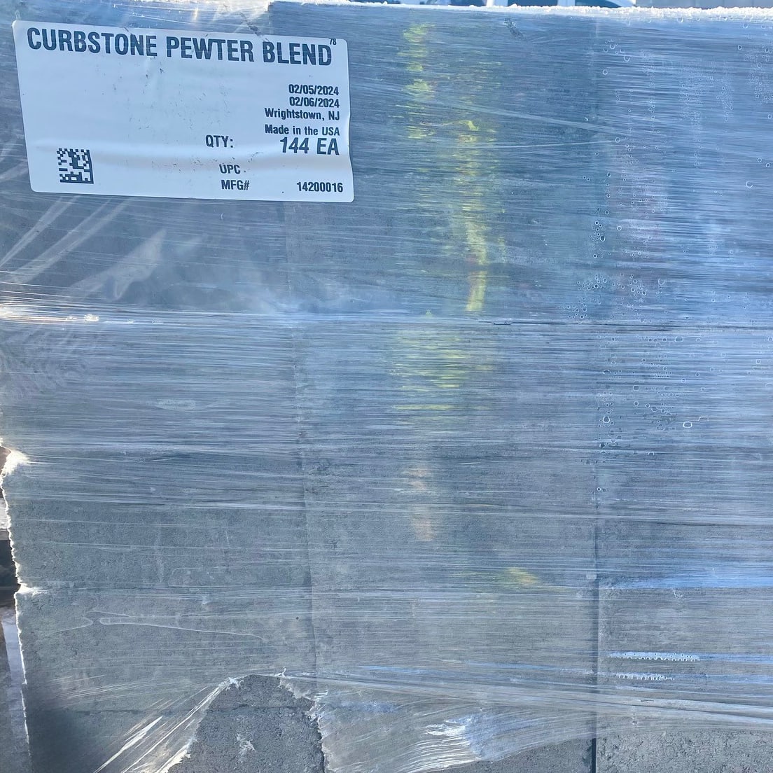EP Henry Curbstone, 8" x 3-3/4" x 9" Rectangular Coventry | 28CURBSTONEPB