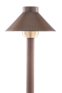 20 W 3000K Bi-Pin G4 T3 LED Antique Brass Natural Metal PTH055 Series Path Light | HAL915457