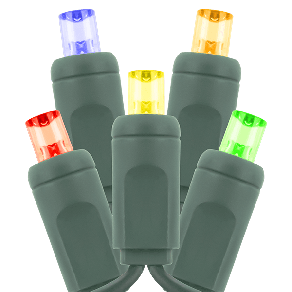4.8 W/Set 23-1/2' Amber/Blue/Green/Red/Yellow Professional/Commercial-Grade Balled LED Light Set | LED-5MMB-70-MU4