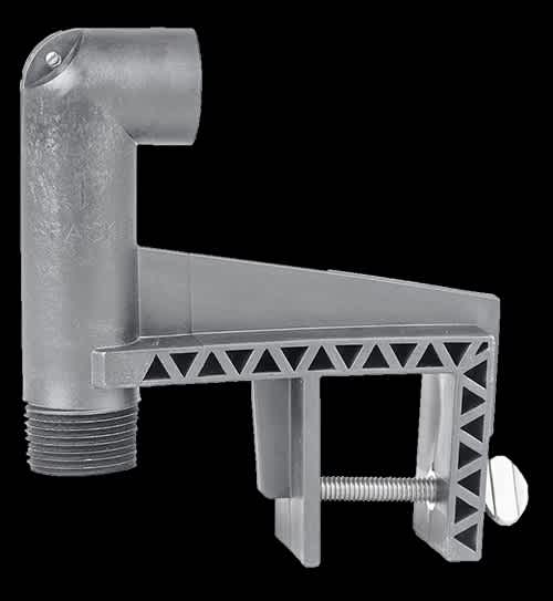 1/2" Male Threaded 70 psi 6" x 1-3/4" x 5-1/2" Gray HDPE For V-S and VHT-S Float Valves Mounting Bracket | HUDB03S