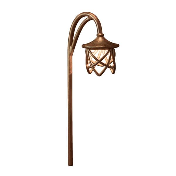 2.3 W Wedge T5 Xenon Textured Tannery Bronze Aluminum 15429 Series Path Light | KIC15429TZT
