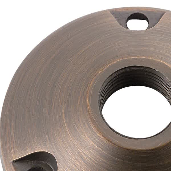 3'' x 1'' Centennial Brass Round For 12 VDC Landscape Lighting Fixtures Mounting Base | KIC15493CBR