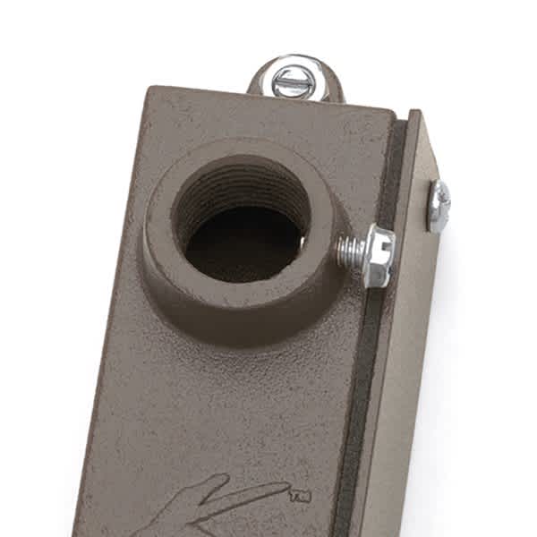 1-3/4'' x 2-1/2'' x 5-1/2'' Textured Black Aluminum Alloy For 12 V Junction Box and Fixtures Mounting Bracket | KIC15609BKT