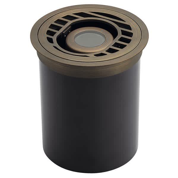 7 W Bi-Pin MR-16 LED Centennial Brass with Rock Guard Articulating Well Light | KIC15789CBR