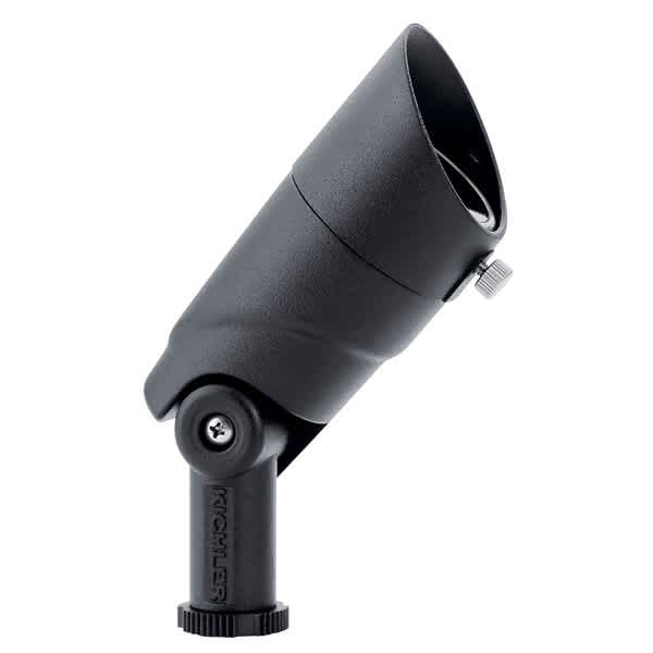5.5 W 2700K Integrated LED Textured Black Cast Aluminum 15 Degrees Narrow Spot Small 16015 Series Accent Light | KIC16015BKT27