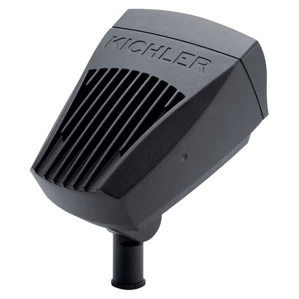 12 W 3000K Integrated LED Textured Black Cast Aluminum 126" x 88 Degrees Large 16022 Series Flood Light | KIC16022BKT30