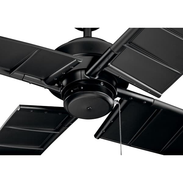 10 to 65 W Satin Black Steel Transitional Ceiling Fan | KIC300250SBK