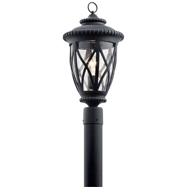 150 W E26 Medium A21 Incandescent Textured Black EPMM 49849 Series Post Light | KIC49849BKT