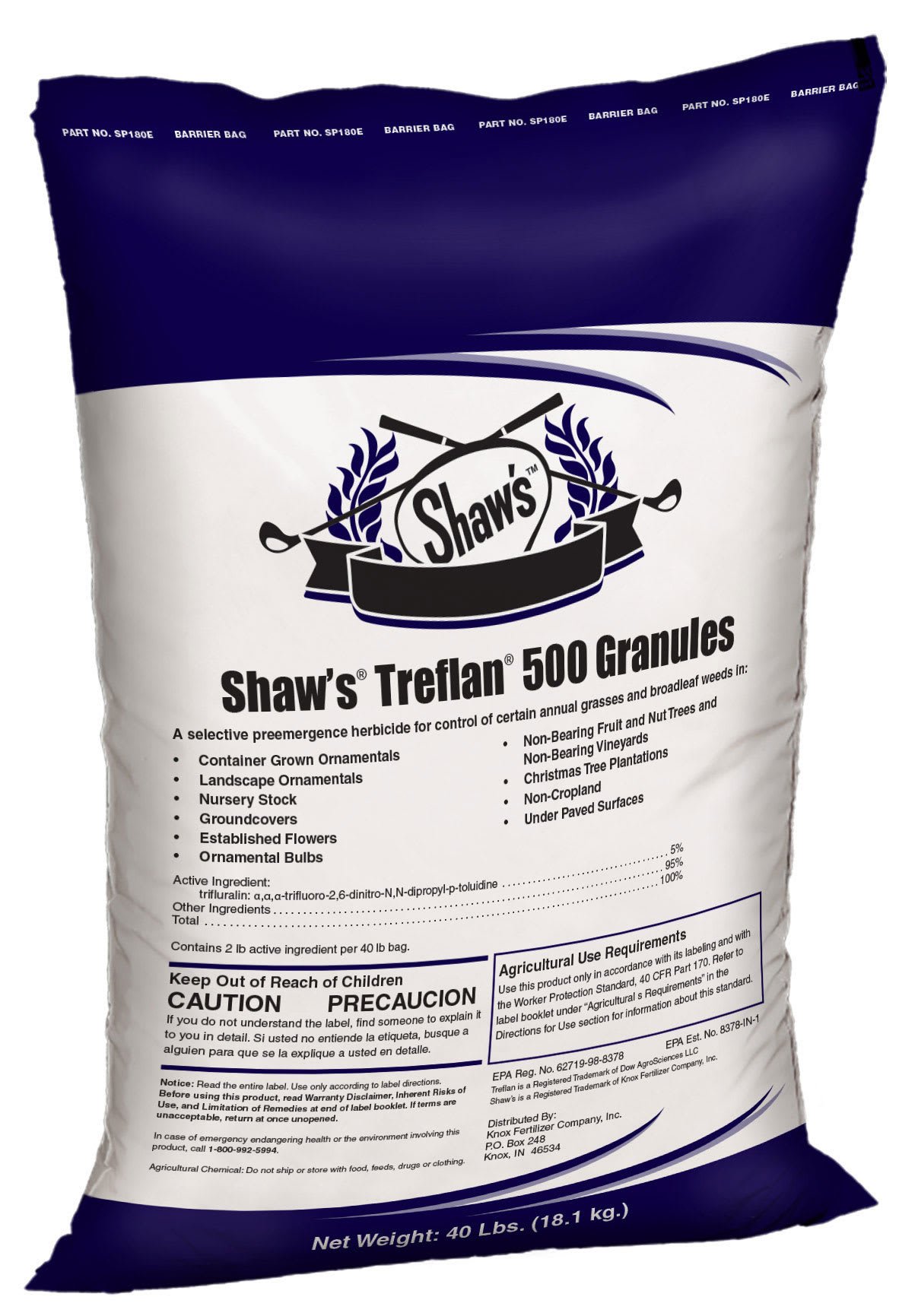 40 lb Bag Granular Yellow 21858 sq-ft Coverage Herbicide | KNX1103409
