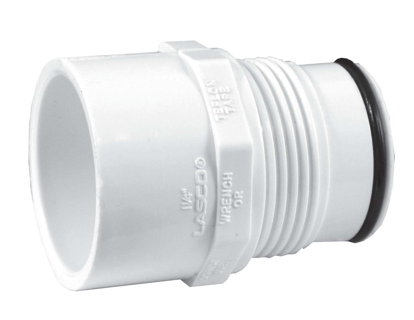 1-1/2" Socket x Acme White PVC Heavy Turf Swing Joint | LSCG310000