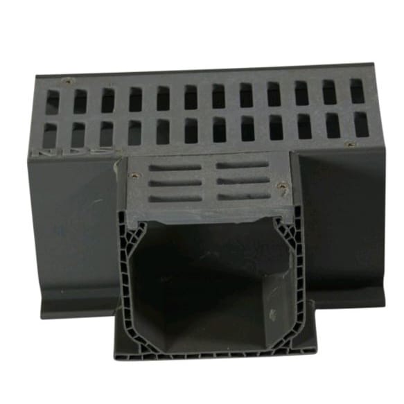 6" Gray with Grate Fabricated Tee | NDS5370