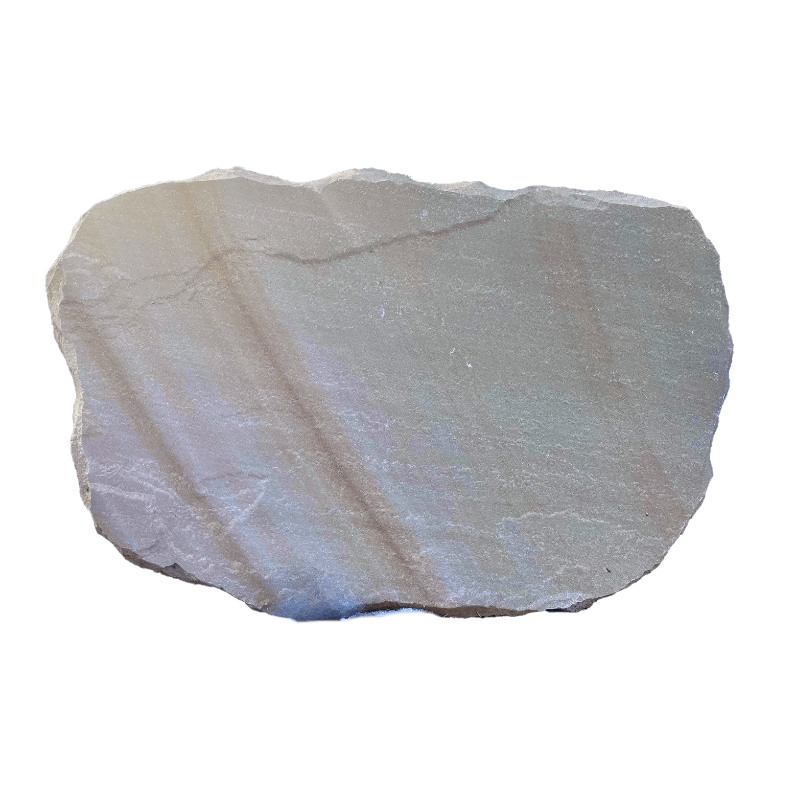 Old World Flagstone Pathway Stone, 22" x 33" x 1-1/2" Tennessee Tan Natural Cleft Top Rock Faced Edge | CPSTT