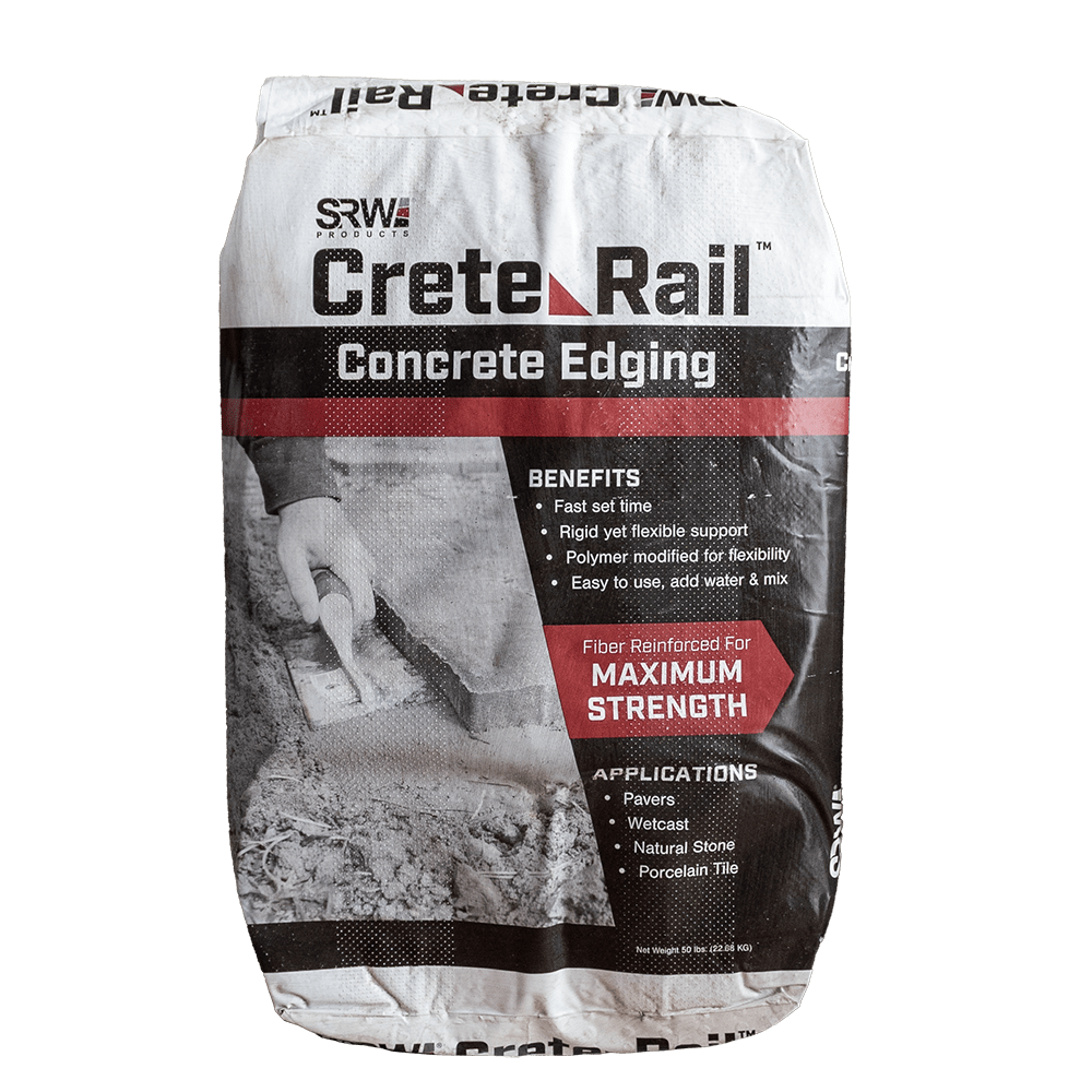 SRW Products Concrete Edging, 50 Lb Gray 13 To 17 Lin Ear Ft Coverage | CRAIL 50