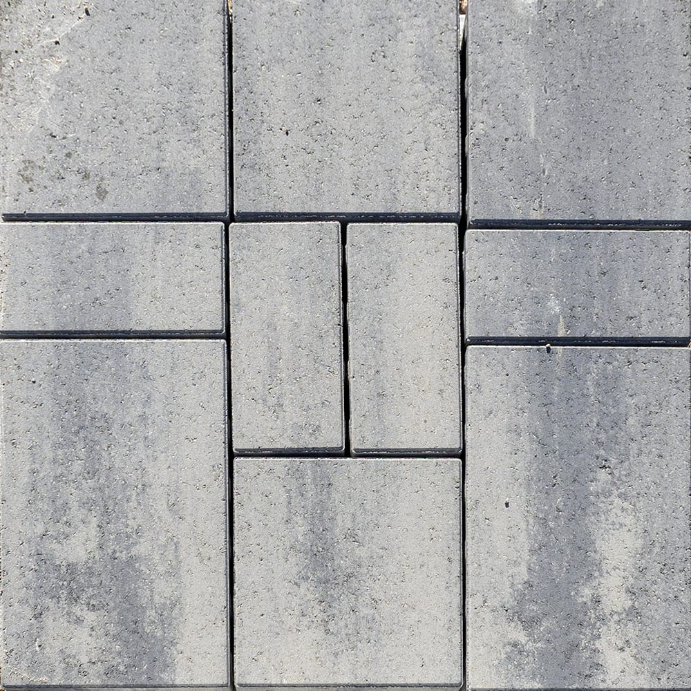 Techo-Bloc Blu 60mm Smooth Patio Slab, Shale Grey, 3-Piece | 000519