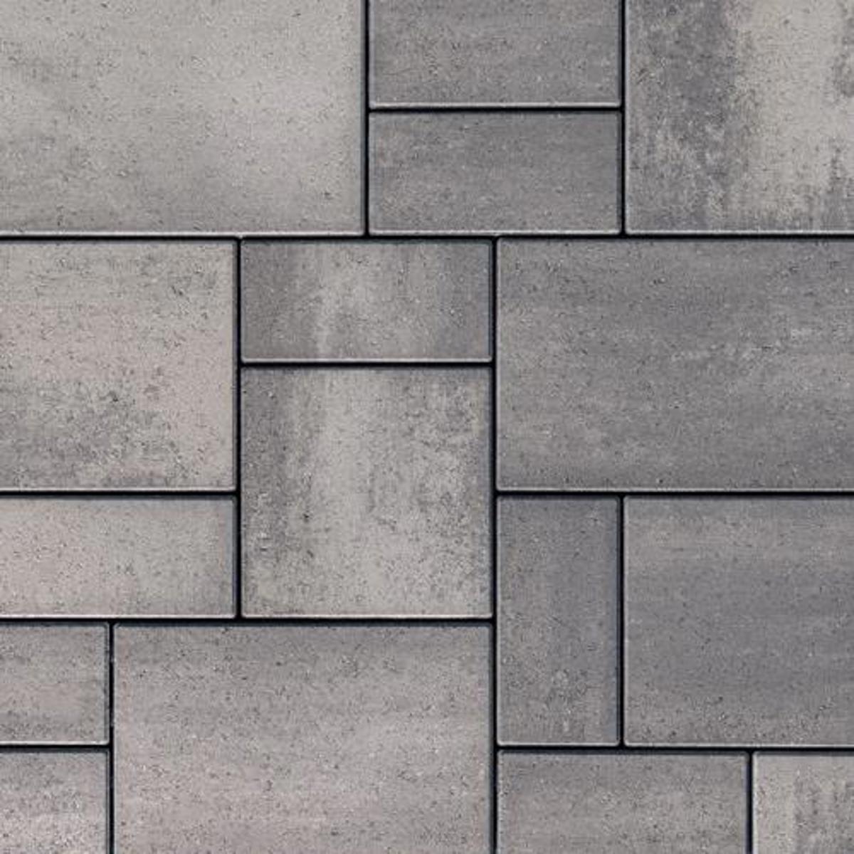 Techo-Bloc Blu 60mm Smooth Paver, 6" x 13", Shale Grey | 007110