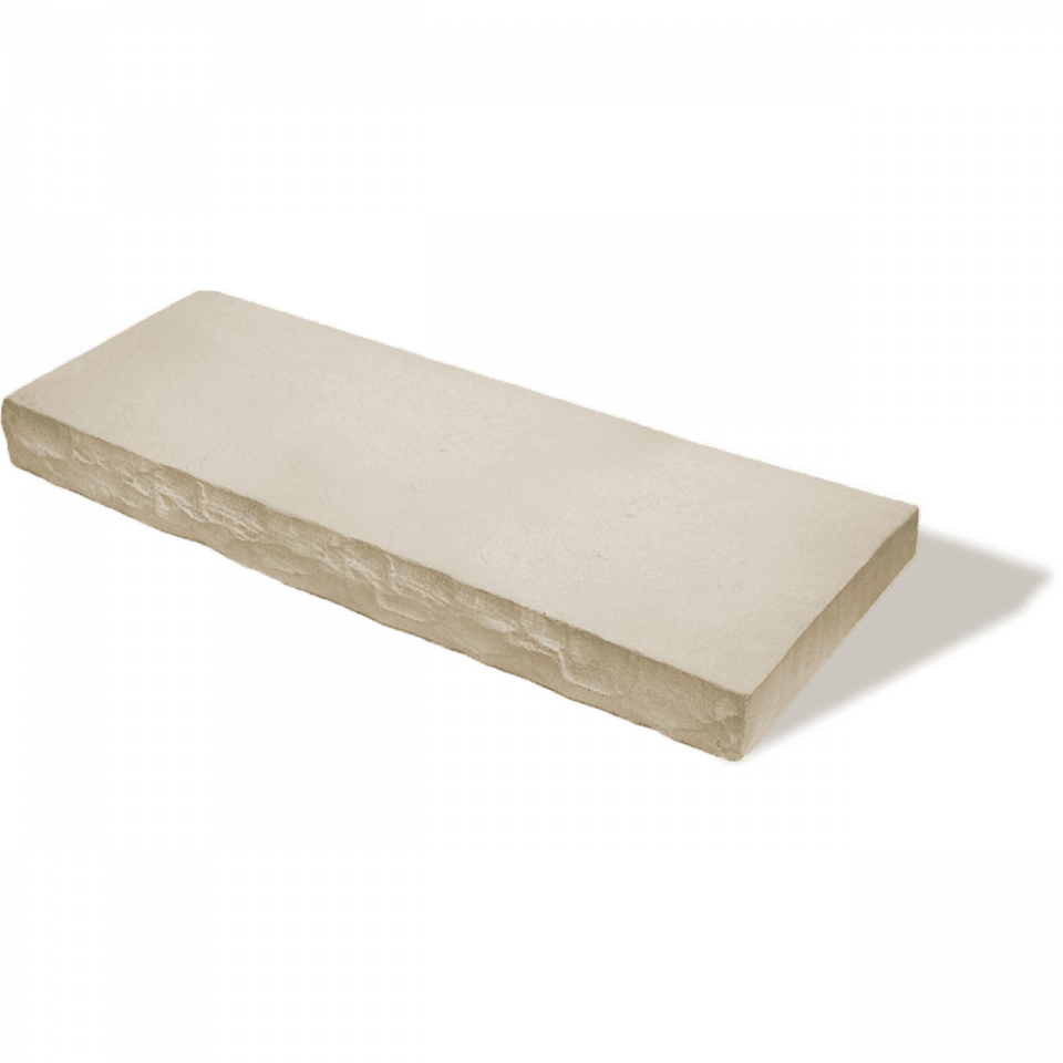 Rectangular Buff Large Ledgestone Coping Wall Block | UNP3210CS3014421