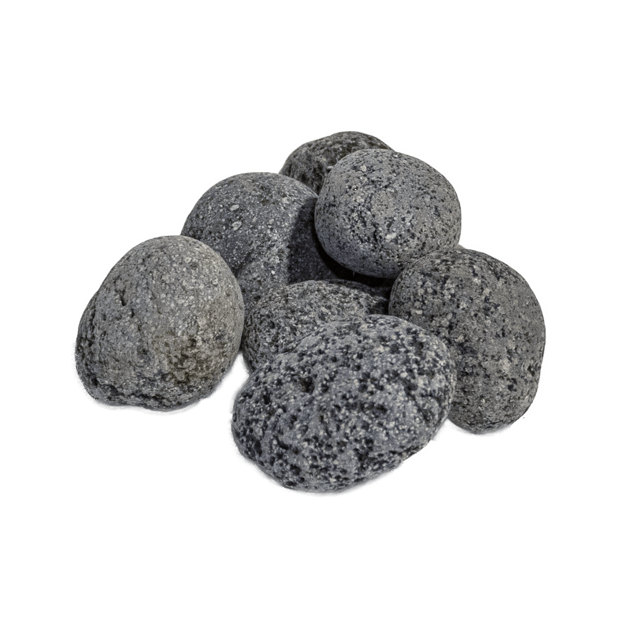 Warming Trends Lava Rock, 1 To 2" Black/Gray Rolled/Smooth For Fire Pits | LRR