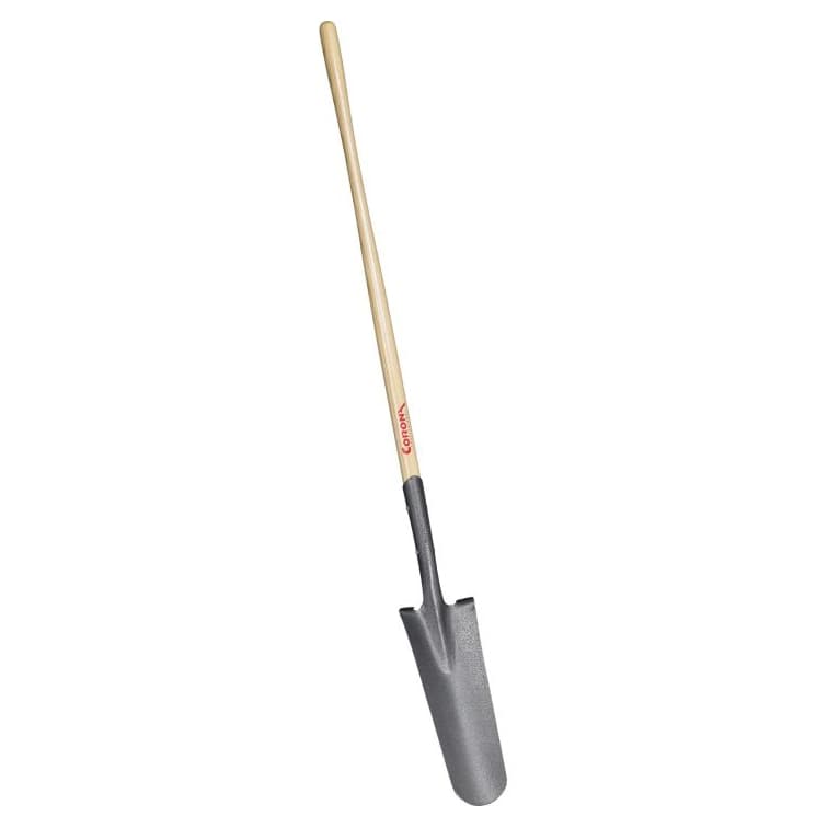 Steel 6" Closed-Back Drain Spadeash Wood Handle | 38313620004