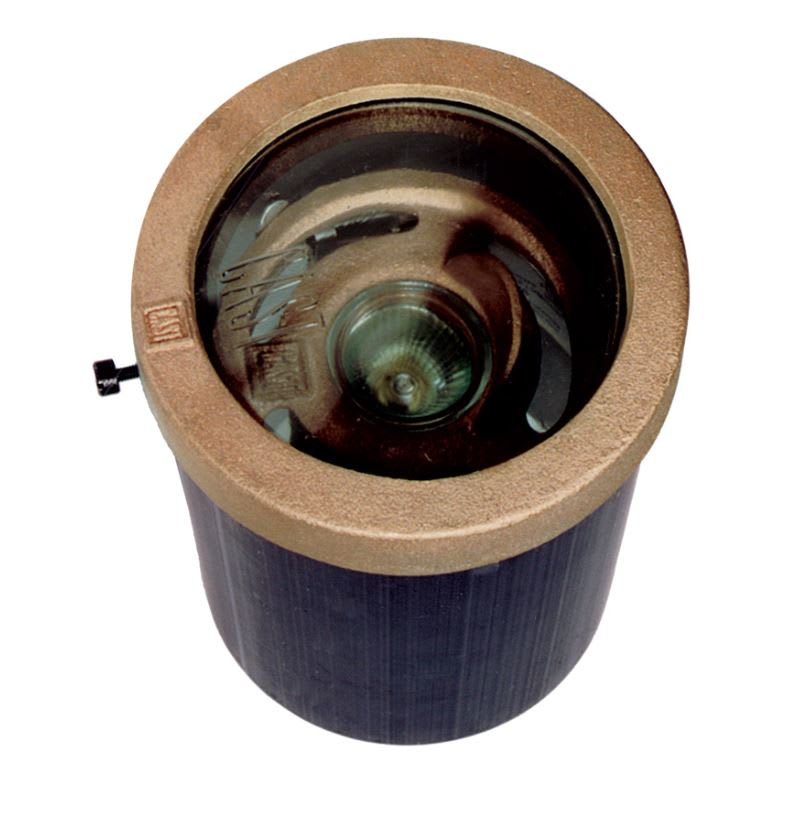 51 W Mr16 Solid Bronze CWL Series Well Light With Grate | CWLMR16G