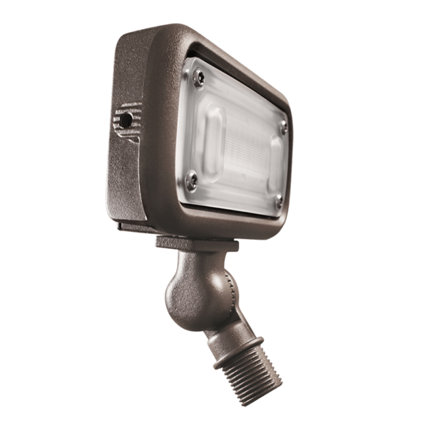 Mini Flood Light, 7 W 150° Beam 2700K Integrated LED Powder Coated Dark Bronze Cast Aluminum
