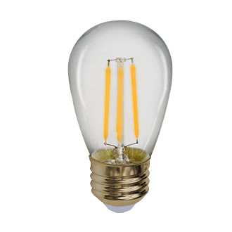 Filament Bulb, 1 W E26 Medium 100 Lumens 2700K LED Low Voltage