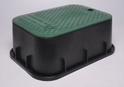 DURA RECT VALVE BOX GREEN W/GREEN LID | DUB1216