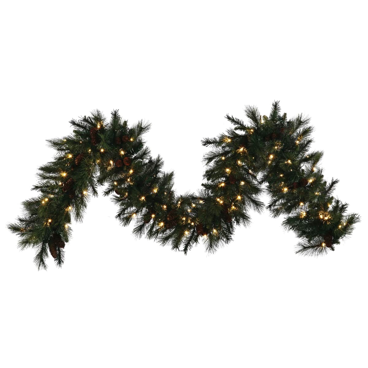 HBL LED Mixed Noble Garland Warm White 16' X 14" | MGARL-16-WW-LED