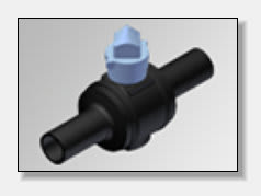 Ball Valve, 4"IPS Wrench Operated HDPE Black