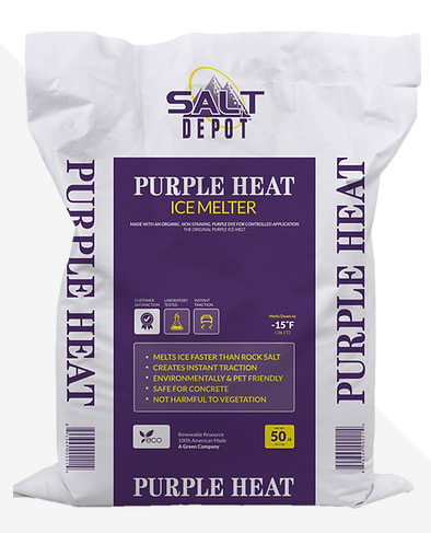 Ice Melt Wight Purple Heat 50 lb Bag | ICEPURPLEHEAT50