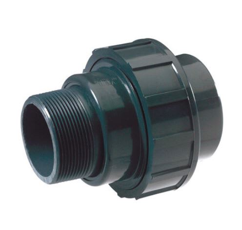 Sch 80 PVC Union 1" Slip x MPT Mipt | U-1000-SM