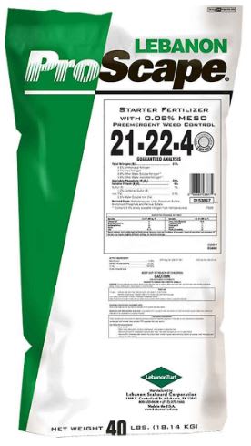 Starter Fertilizer, 40 lb Bag 9300 sq-ft Coverage Granular Off-White Combo Pre-Emergent with 0.08 Mesotrione SGN 125