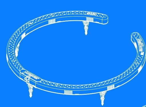 Drip Ring, 10"Barb Gray 8-Outlet