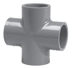 2" Cross PVC Sch. 80 Slip | 820-020