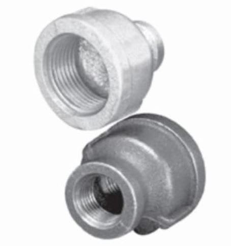 Reducer Coupling, 1-1/2" x 3/4" Female x Female Galvanized Bell | ZMGCPR0704