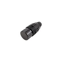 End Plug, 3/4"Socket x Spigot Black 800 Series with Unscrewing Cap