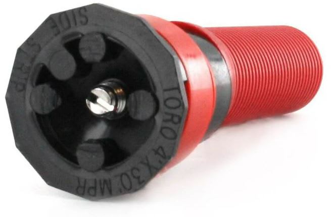 Spray Nozzle, 4' x 30' Side Strip Male Threaded 1.44 gpm Black/Orange MPR Plus/4SST with Screen