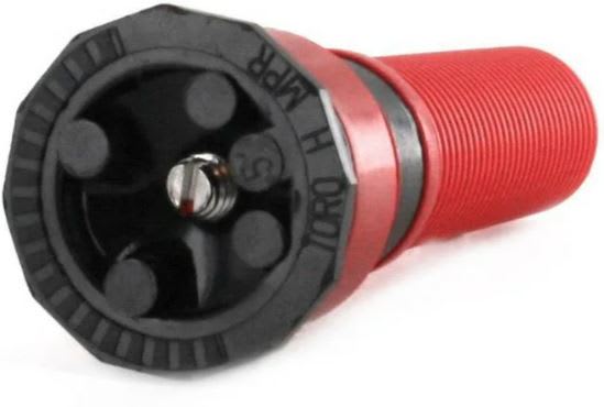 Spray Nozzle, 5' 180° Half Circle Male Threaded 0.05 - 4.58 gpm Plastic Red MPR+ with Screen