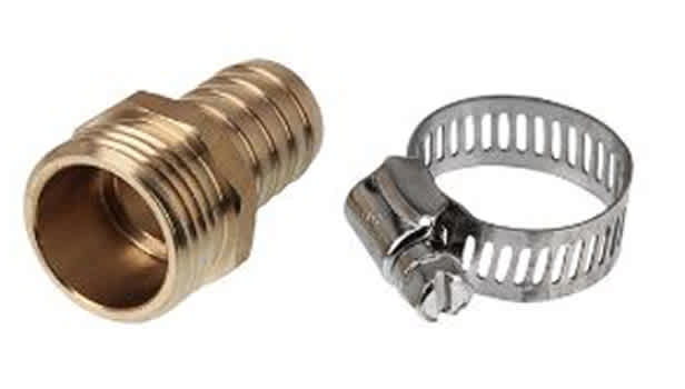 Aqualine Hose Repair Fitting Brass Male 3/4" MHT | AQLBHR34M