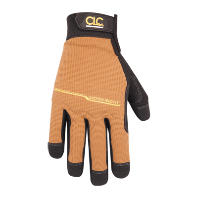 Gloves, X-Large Padded Synthetic Palm Elastic Hook And Loop Cuff Flexible | 124XL