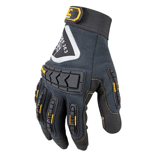 Gloves, X-Large Knitted Synthetic Leather Palm Birdeye Mesh Fabric Back Elastic Cuff | 162XL