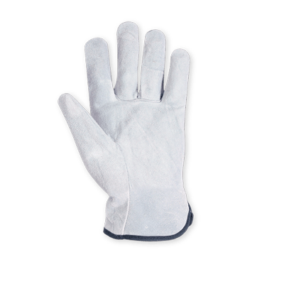 Gloves, X-Large Split Cowhide Leather Whiteopen Cuff | 2054XL