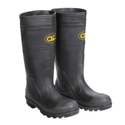 Rain Boot, 10 Black Pvc | R23010