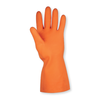 Gloves, Large Orangegauntlet Cuff Embossed | 2308L