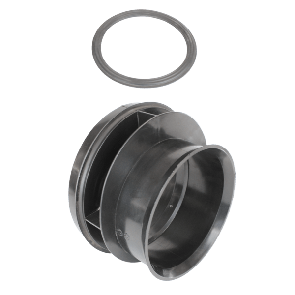 Reducing Coupler, 6" x 4" Spigot x Bell HDPE Poly Water Tight | 0674WT
