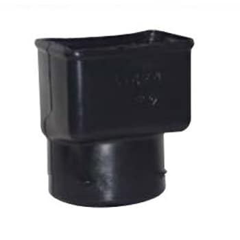 Downspout Adapter, 3" x 4" x 4" HDPE Single Wall | 02003-44DSA
