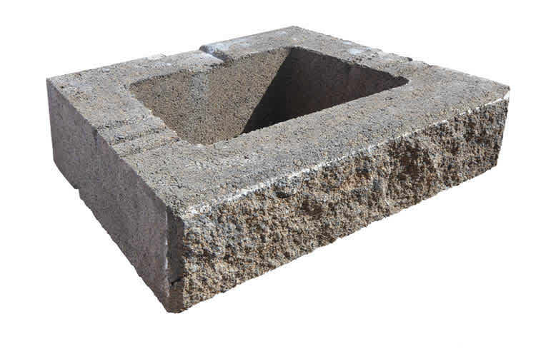 Geostone, Rockwood Universal Retaining Wall, 4 x 18 x 12", Buff | 6058061662