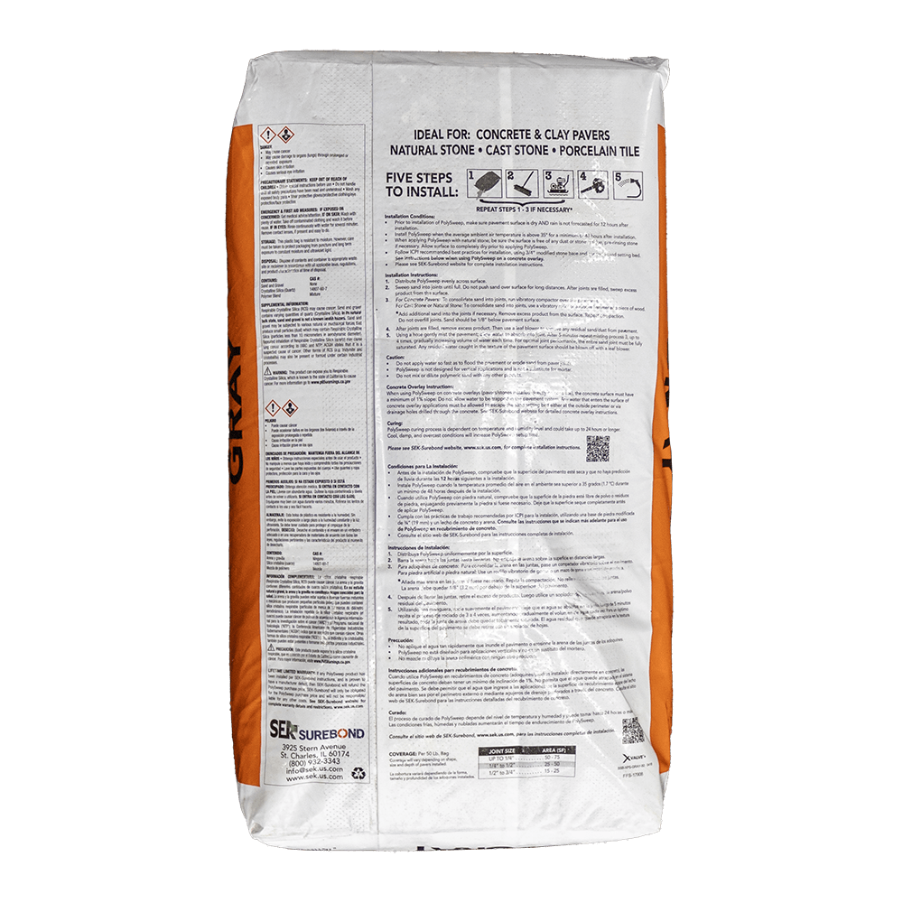 Polymeric Sand, 50 lb Bag Gray